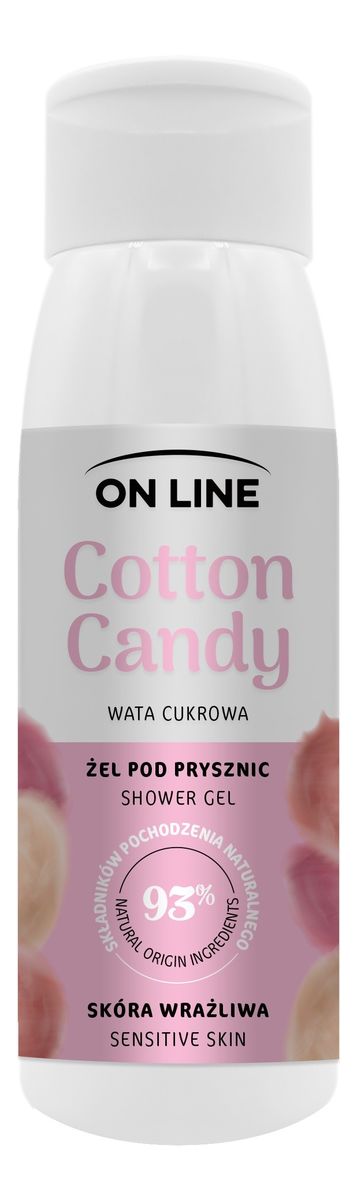 Żel pod prysznic Cotton Candy do skóry wrażliwej