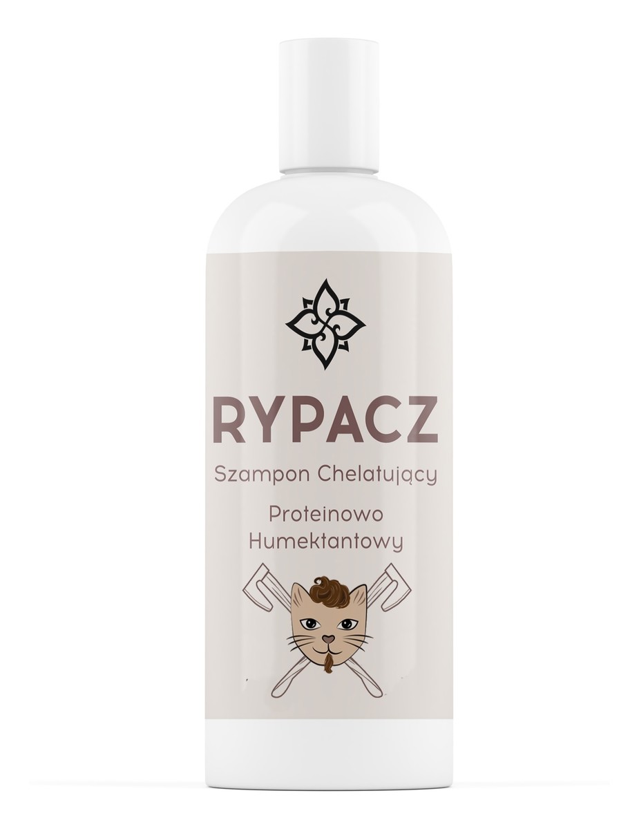 Rypacz - szampon chelatujący proteinowo-humektantowy 2x250ml + Sattva masażer do skóry głowy