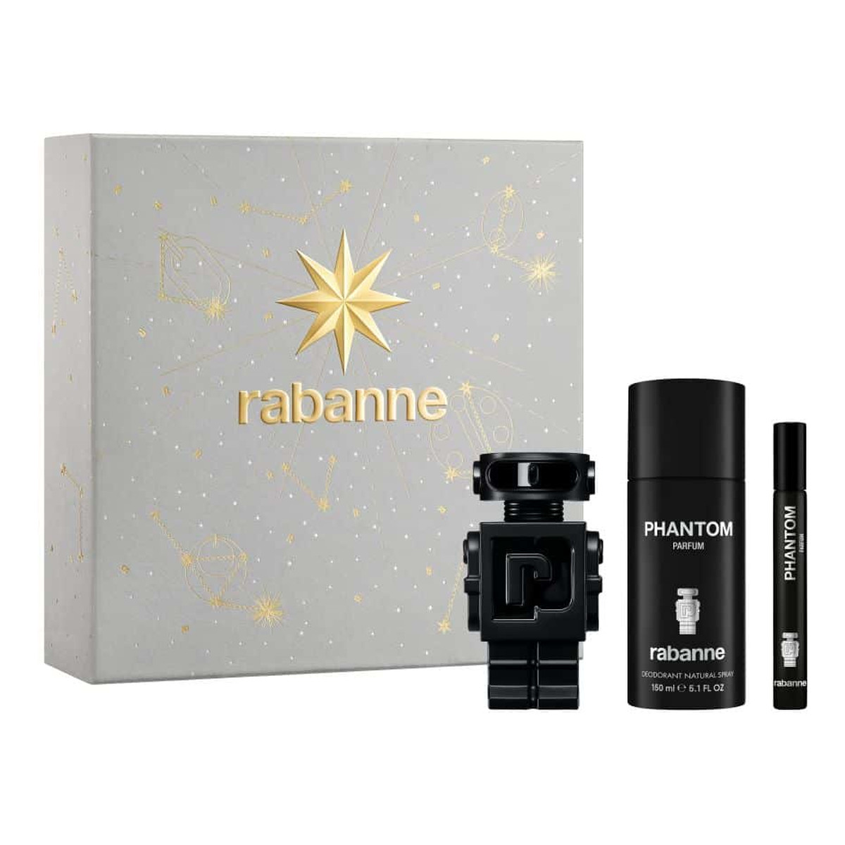 Paco Rabanne Phantom zestaw perfumy spray 50ml + dezodorant spray 150ml + perfumy spray 10ml