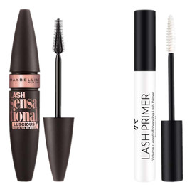 Mascara Do Rzęs s Full Fan Effect + Golden Rose Lash Primer Baza pod tusz