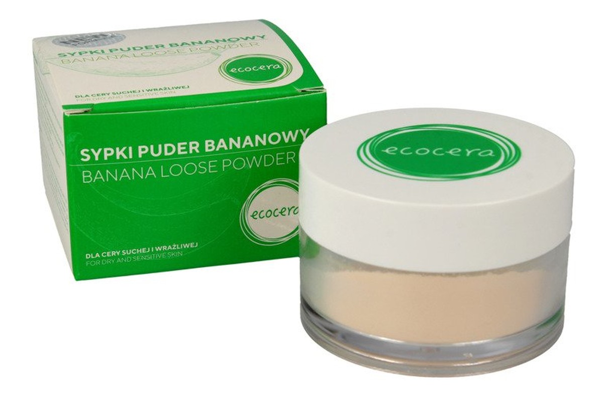 Puder sypki bananowy dla cery suchej i wrażliwej