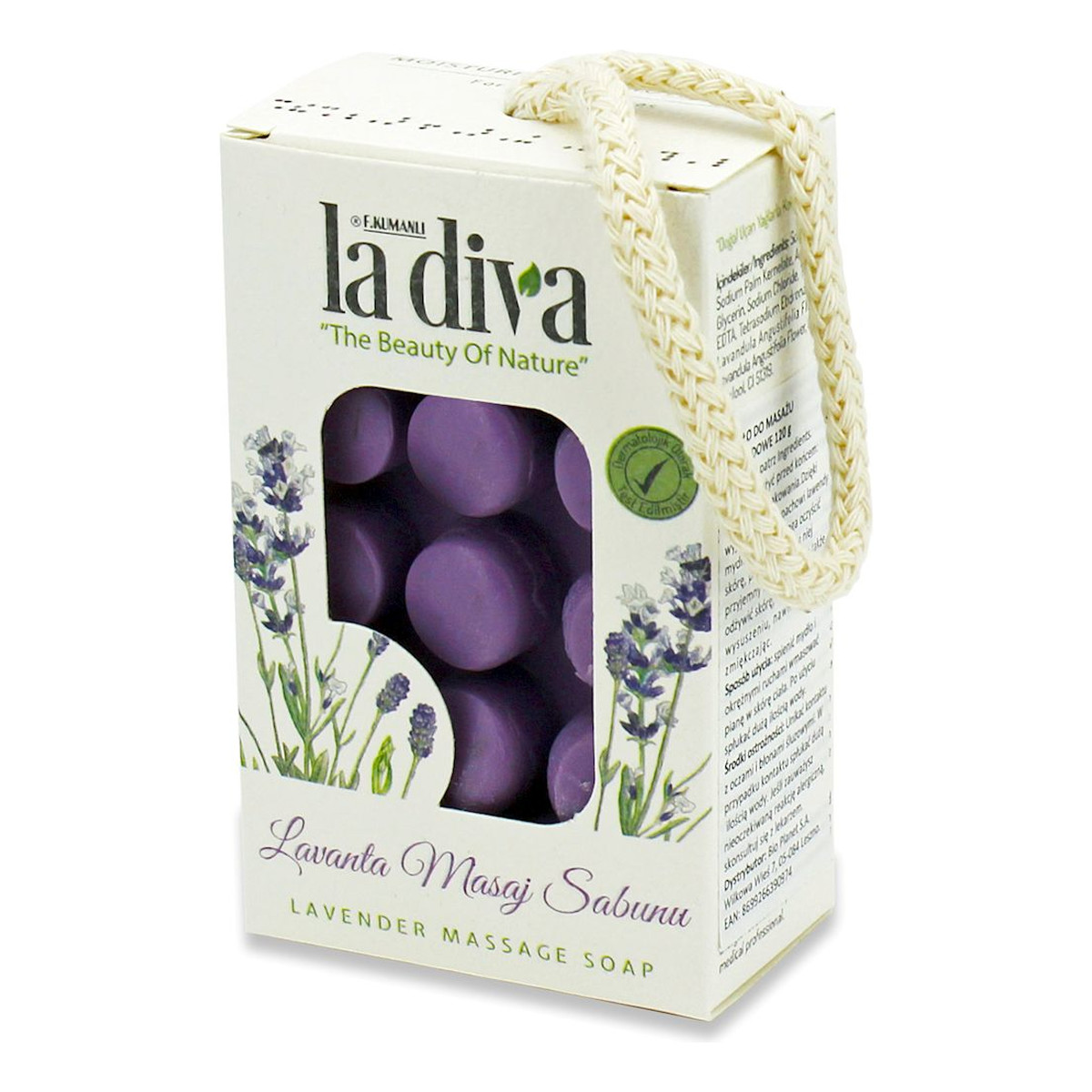 La Diva Mydło do masażu lawendowe 120g