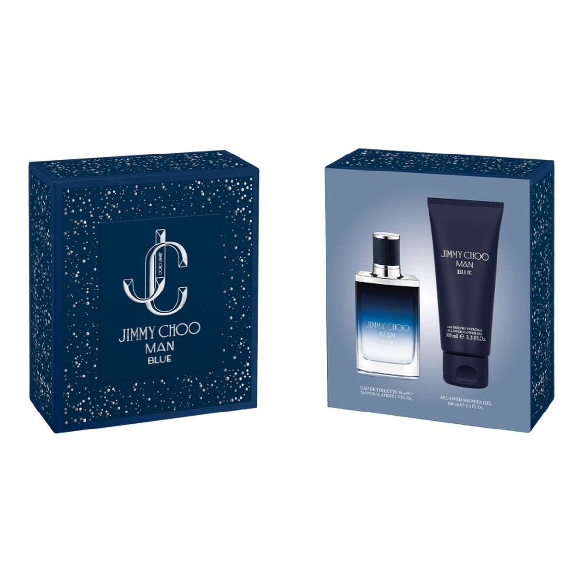 Jimmy Choo Man Blue Zestaw woda toaletowa spray 50ml + żel pod prysznic 100ml