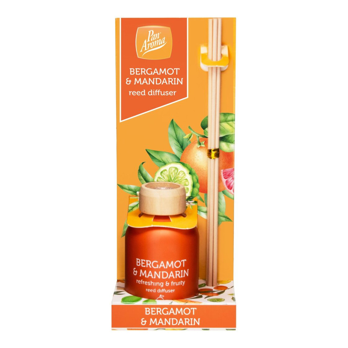 Pan Aroma Reed Diffuser Patyczki zapachowe Bergamot & Mandarin 50ml