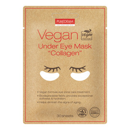 Vegan under eye mask Wegańskie płatki pod oczy z kolagenem 30szt