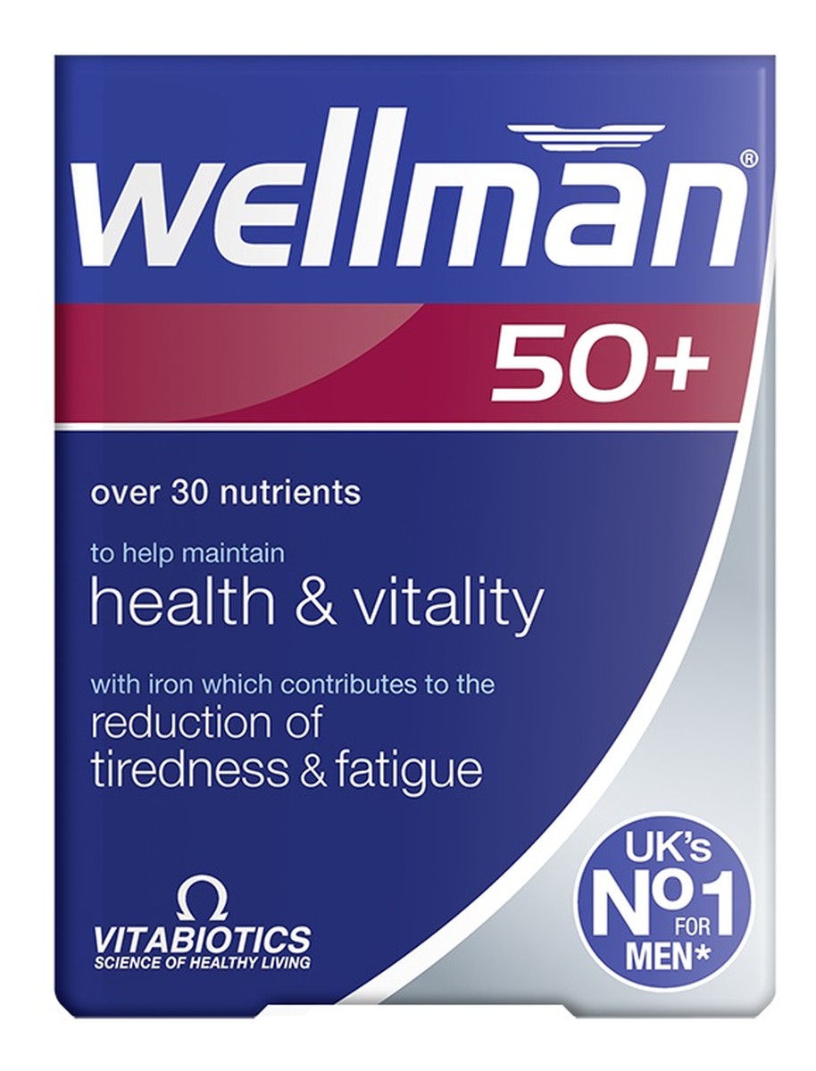 Wellman 50+ suplement diety dla mężczyzn po 50. roku życia 30 tabletek