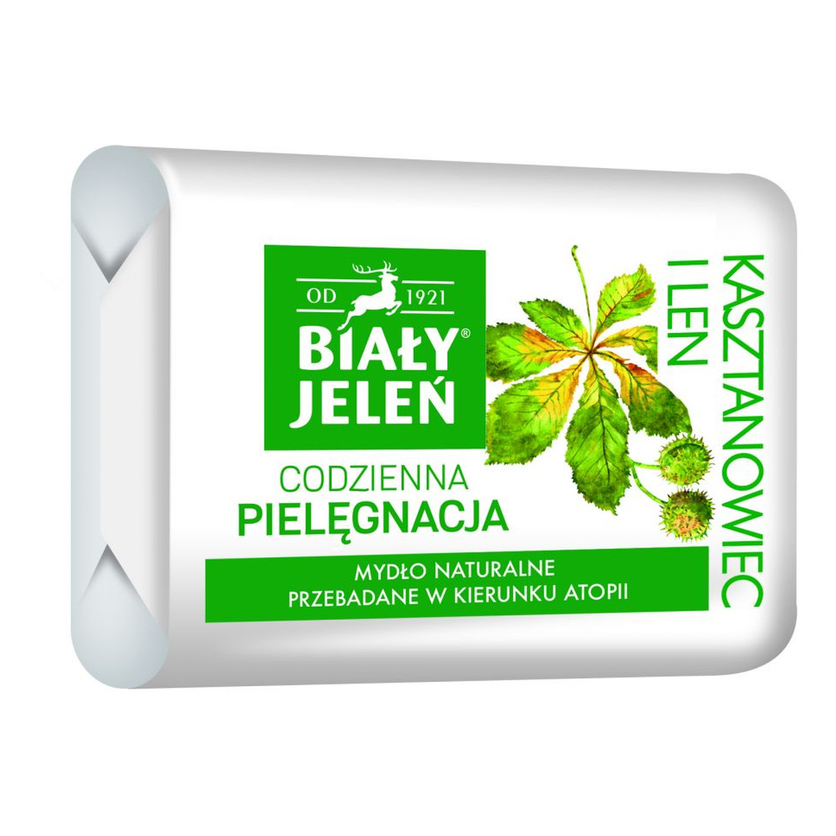 Biały Jeleń Premium Hipoalergiczne Mydło Naturalne z Kasztanowcem 100g