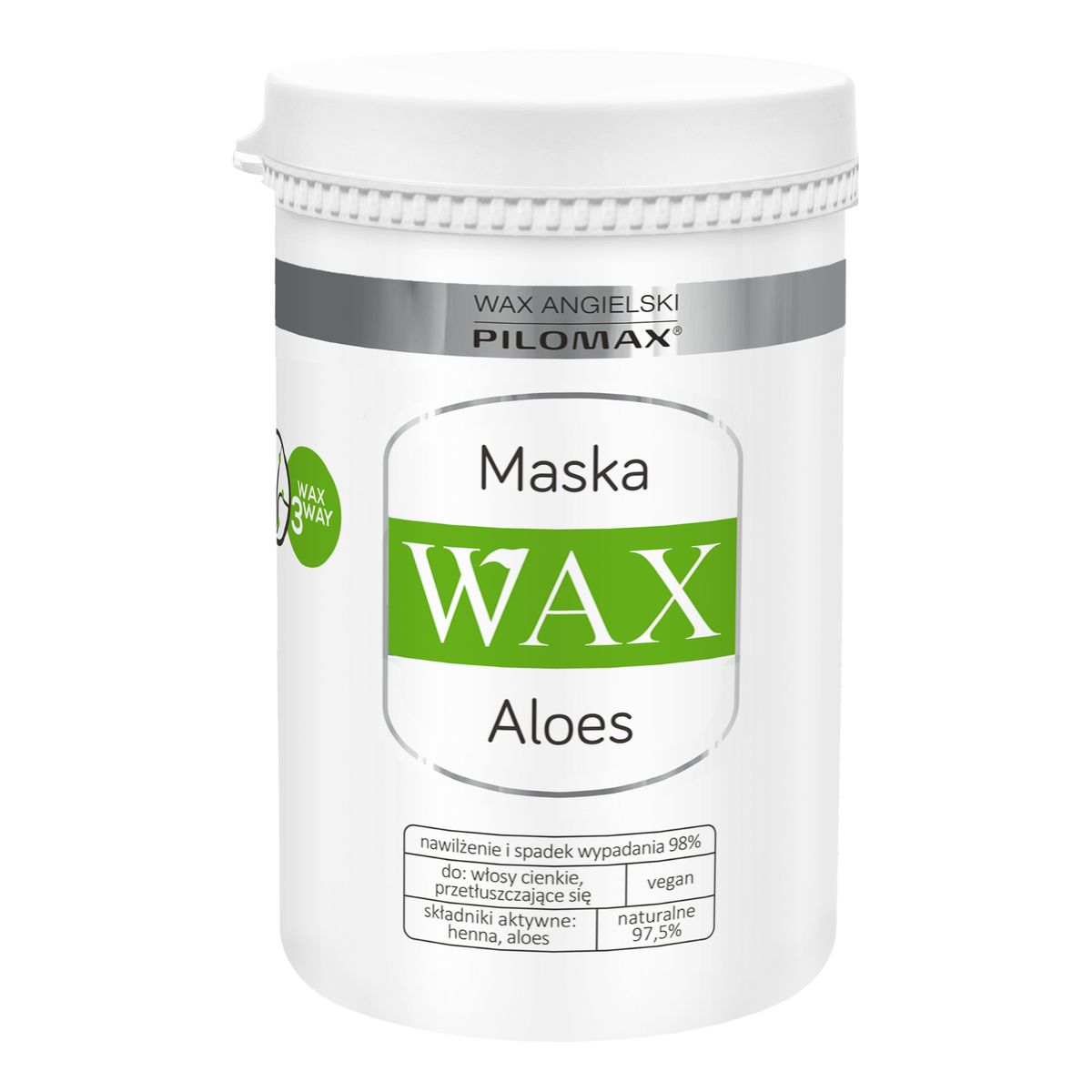 Pilomax Wax Aloes Natur Classic Maska Regenerująca Do Włosów Cienkich 480ml