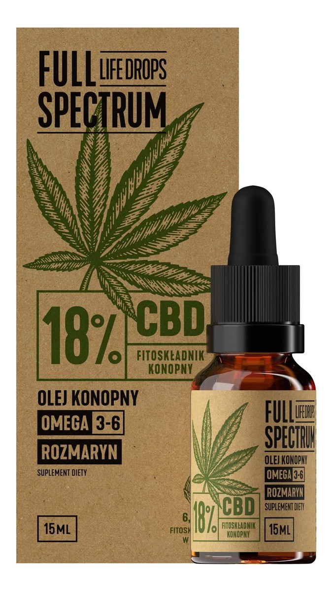 Olejek Konopny CBD+CBDA 18% płyn