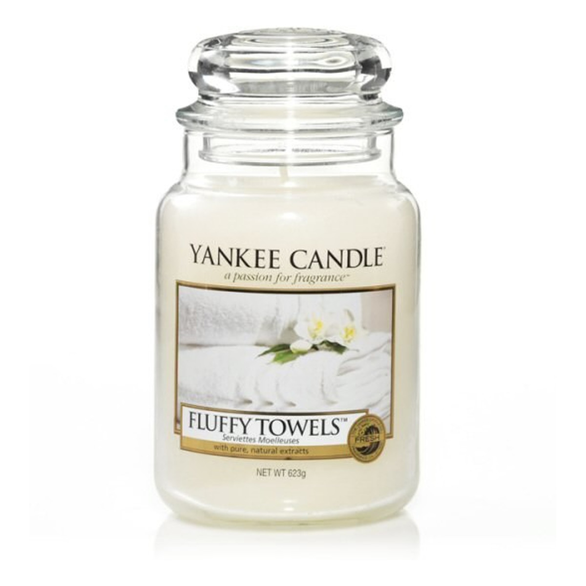 Yankee Candle Large Jar duża świeczka zapachowa Fluffy Towels 623g