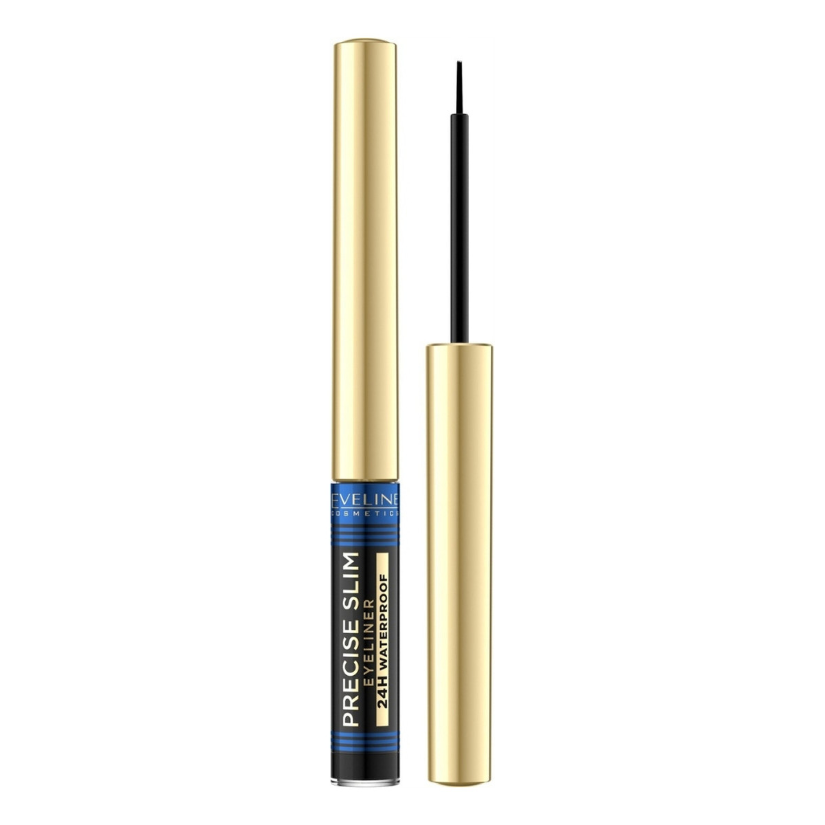 Eveline Precise Slim 24H Czarny Wodoodporny Eyeliner w Płynie Matowy 2.8ml