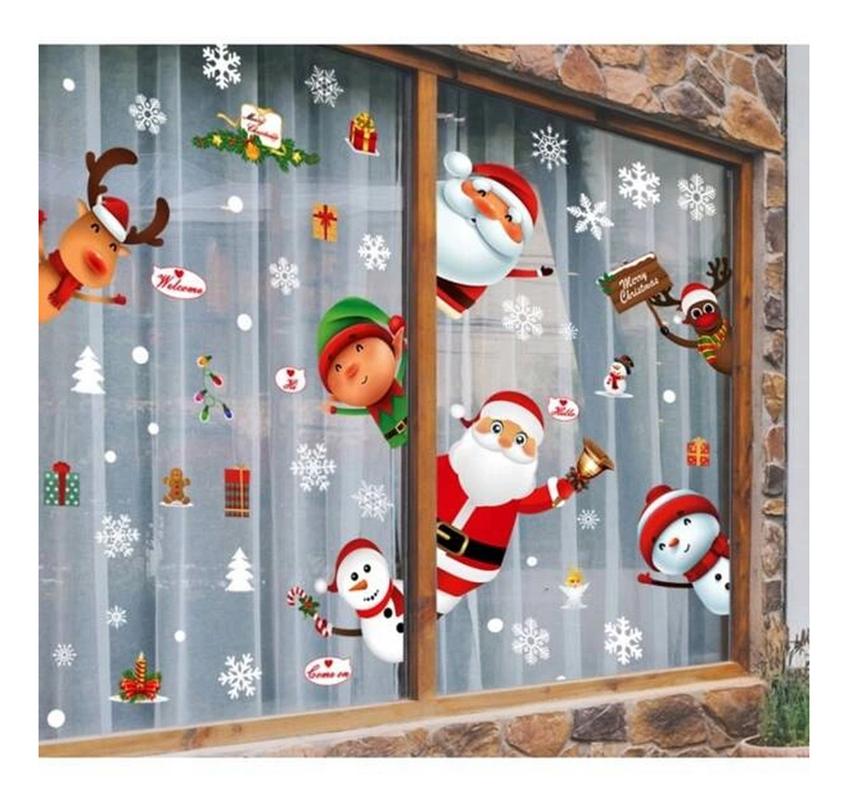 Naklejki świąteczne na okno Boże Narodzenie