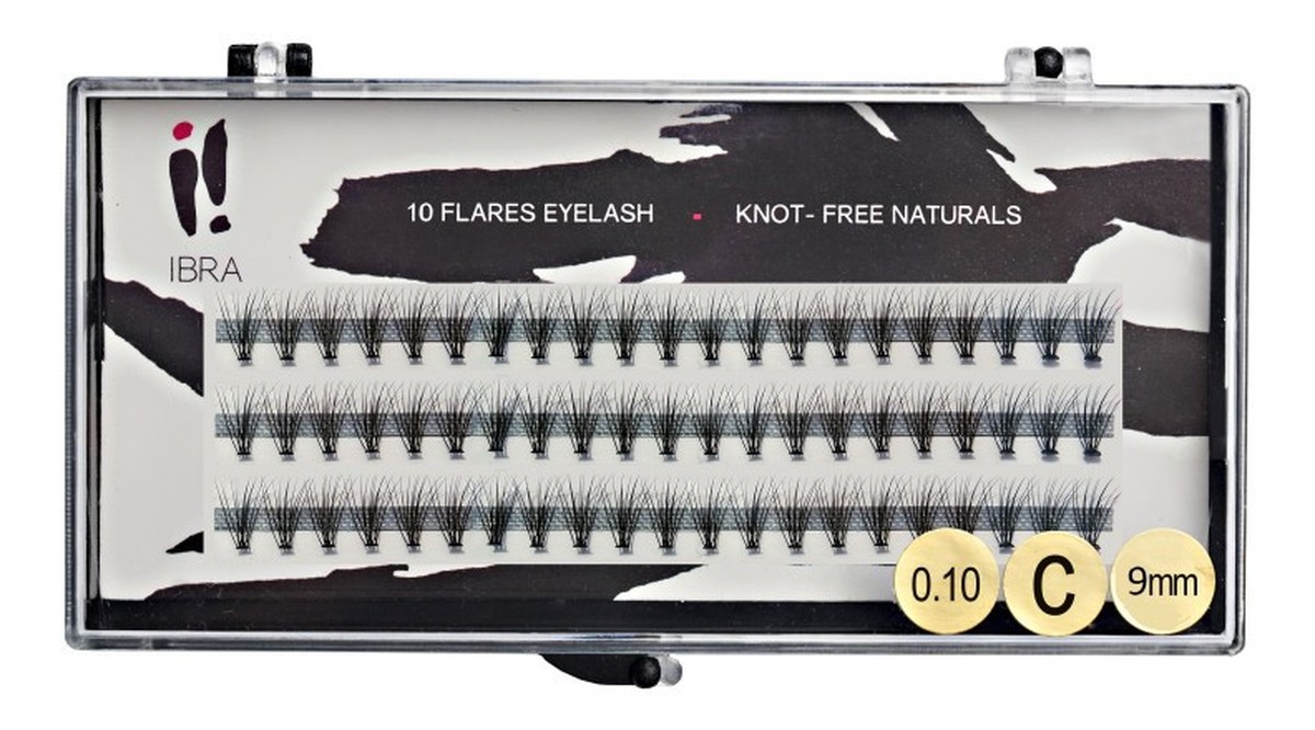 , Kępki rzęs knot-free Naturals C 0,10 - 9 mm