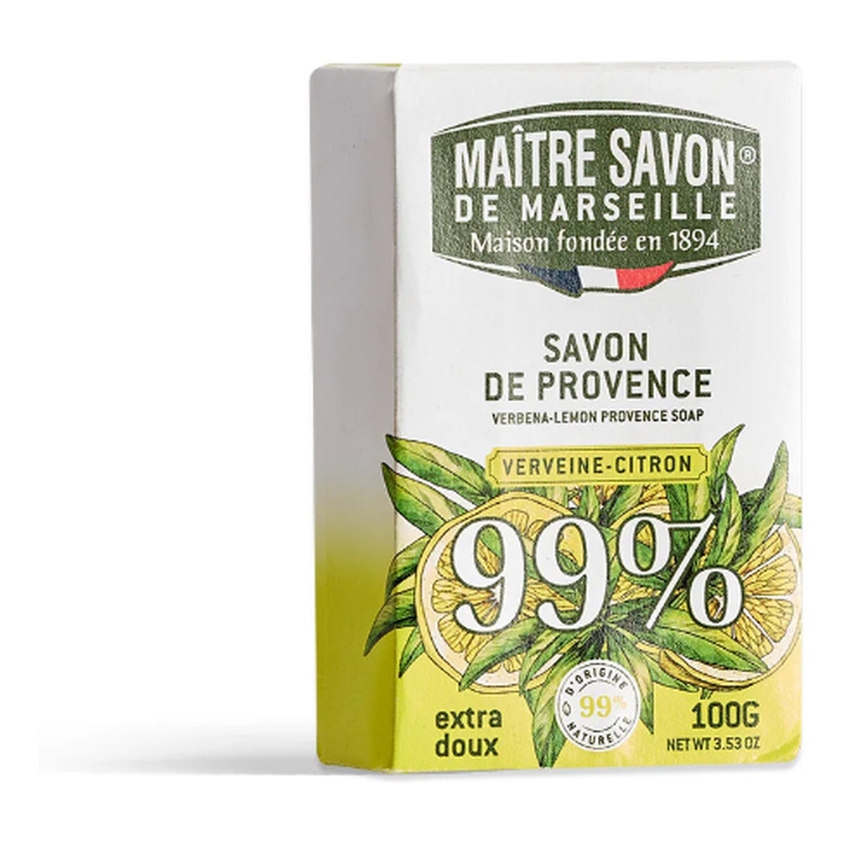 Maitre Savon Mydło prowansalskie Werbena i cytryna 100g