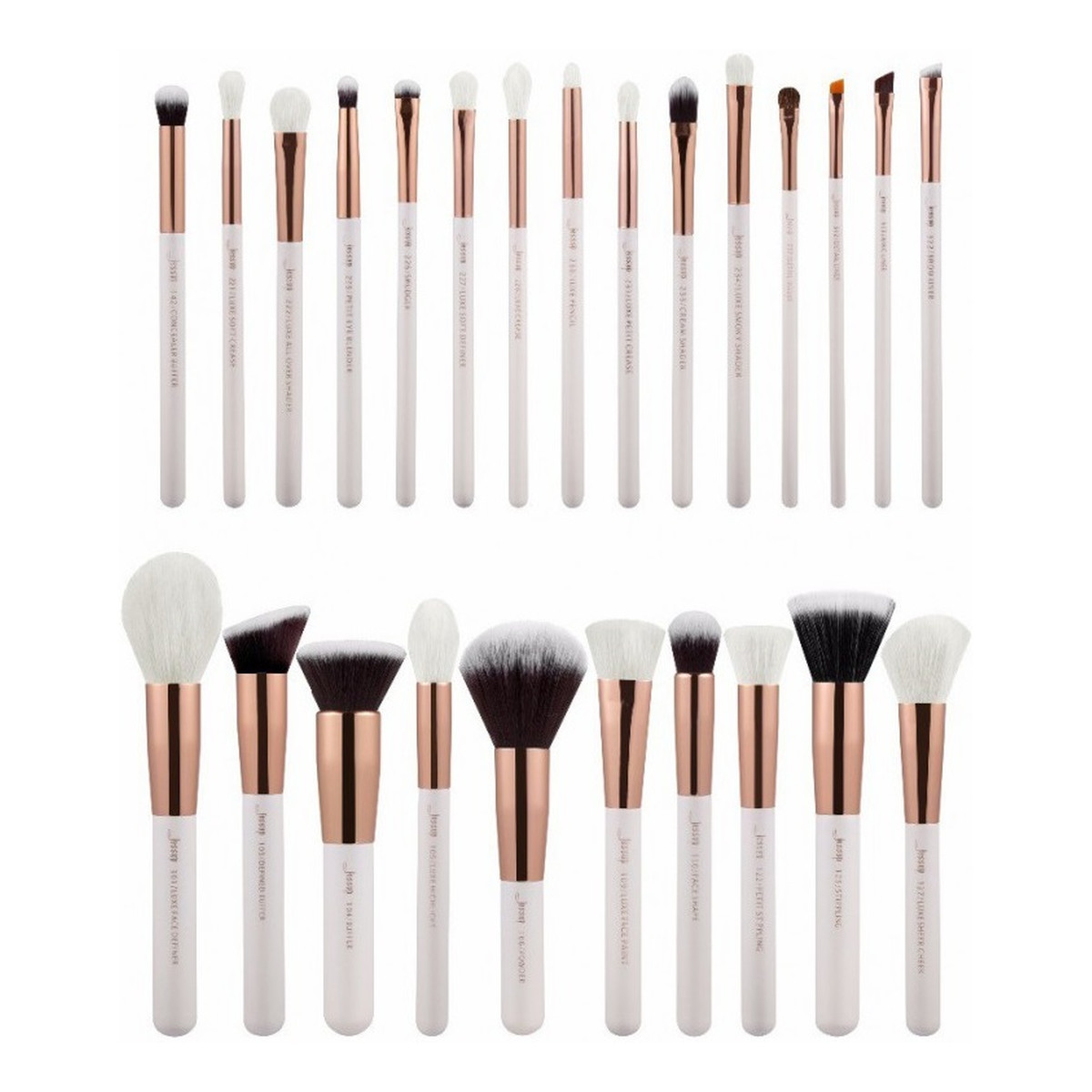 JESSUP Zestaw 25 Pędzli White/Rose Gold T215
