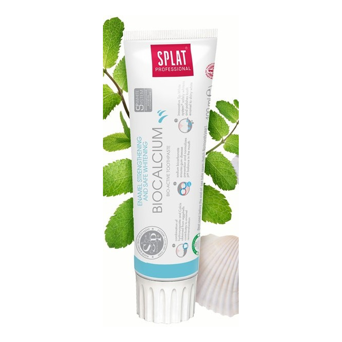 Splat Biocalcium Pasta Do Zębów- Odbudowa Szkliwa i Bezpieczne Wybielanie 100ml