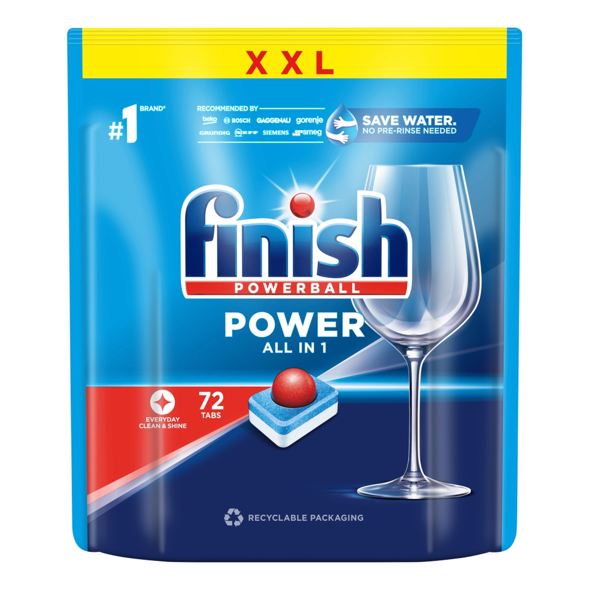 Finish Power all in 1 tabletki do zmywarki fresh 72szt