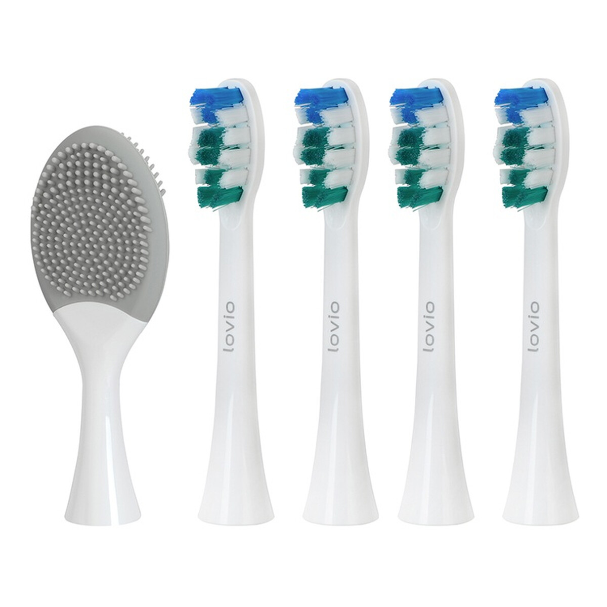 Lovio Sonicprotect pro końcówki do szczoteczki sonicznej miękkie białe lvtb124wk-hs 5szt