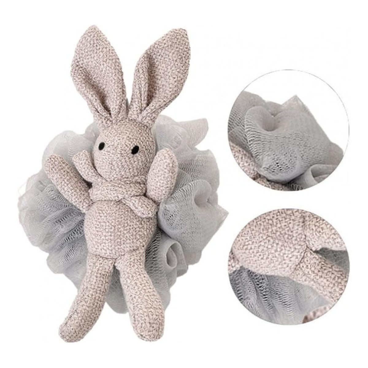 Ecarla Gąbka do mycia ciała Bunny 15 cm GB10SZ