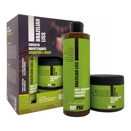 Zestaw do włosów prostowanych Szampon + Maska 2x500ml