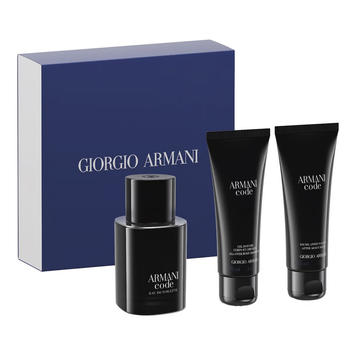 Giorgio Armani Armani Code Pour Homme Zestaw woda toaletowa spray 50ml + żel pod prysznic 75ml + balsam po goleniu 75ml