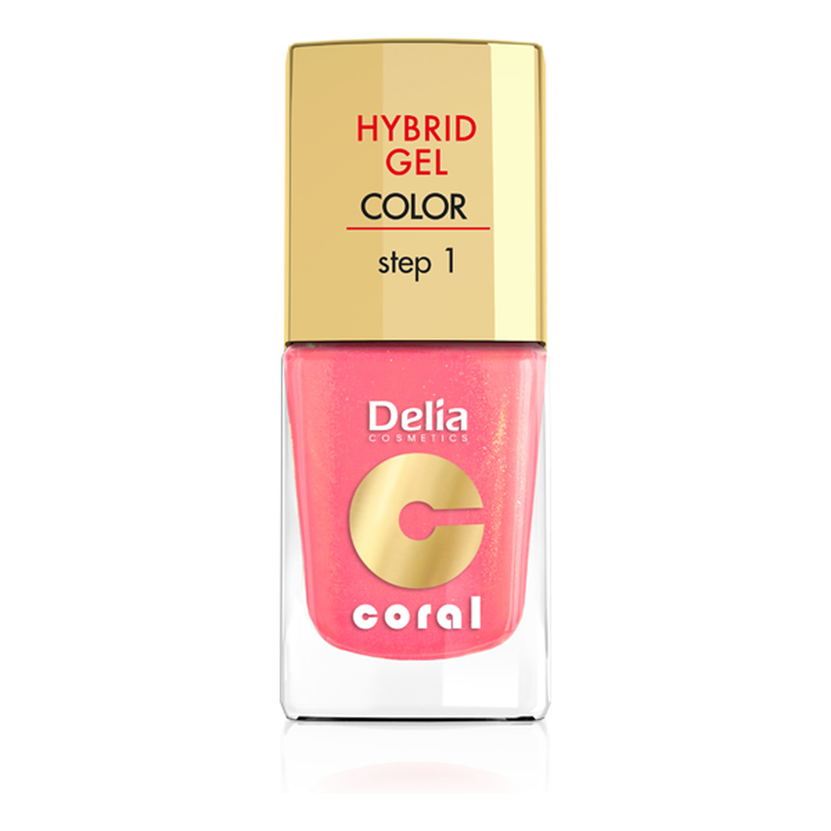 Delia Hybrid Gel Coral Lakier Do Paznokci 11ml