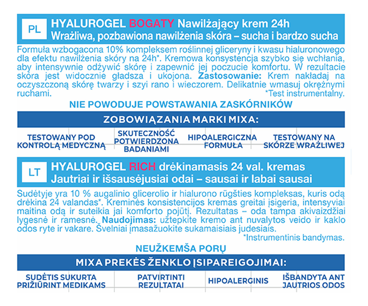 Bogaty krem intensywnie nawilżający skóra wrażliwa odwodniona