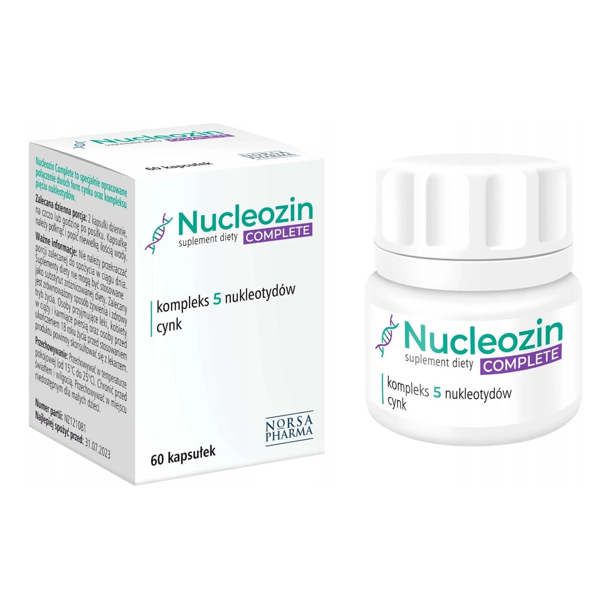 Norsa Pharma Nucleozin Complete suplement diety 60 kapsułek