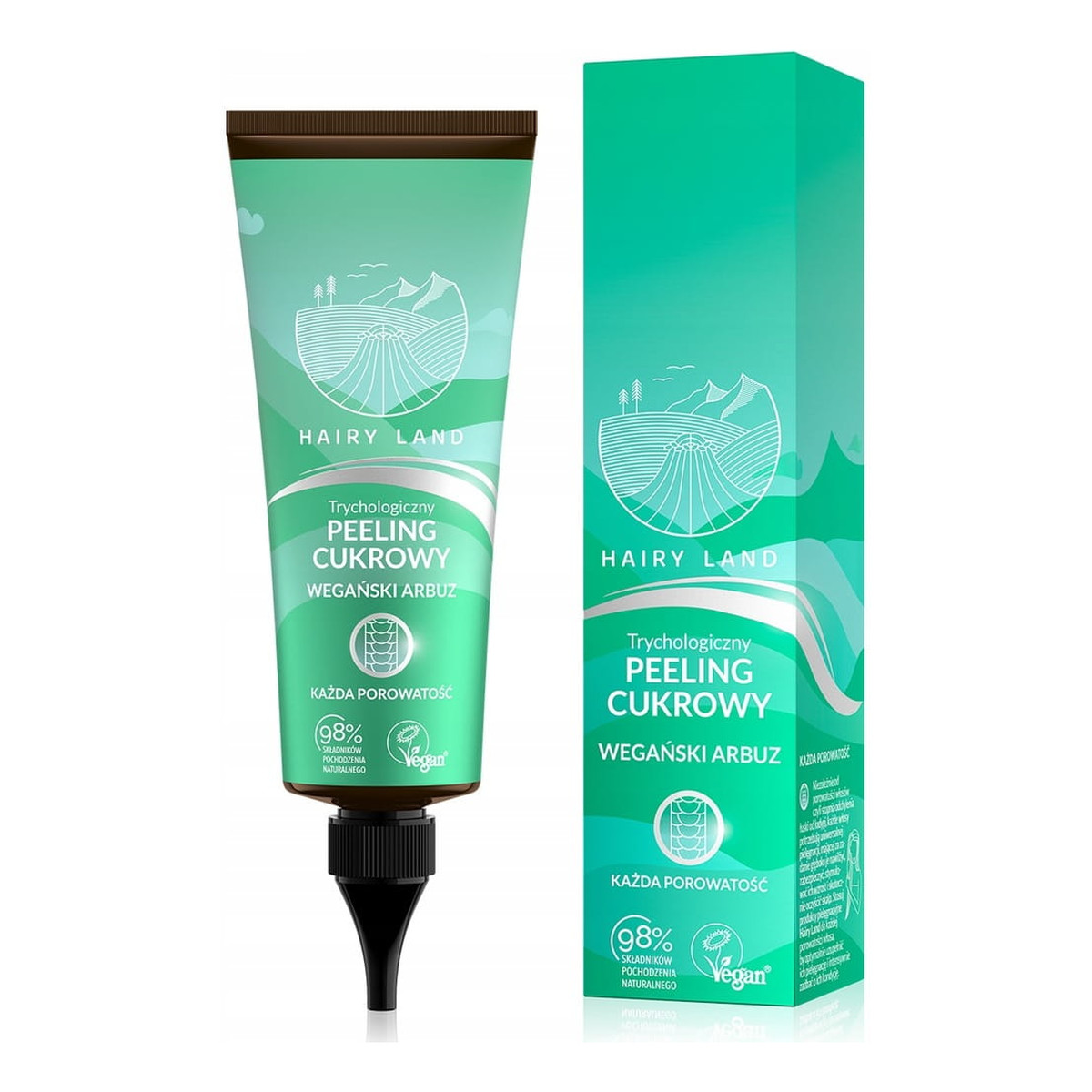 Hairy Land Wegański Arbuz Trycholologiczny peeling cukrowy do skóry głowy 125ml