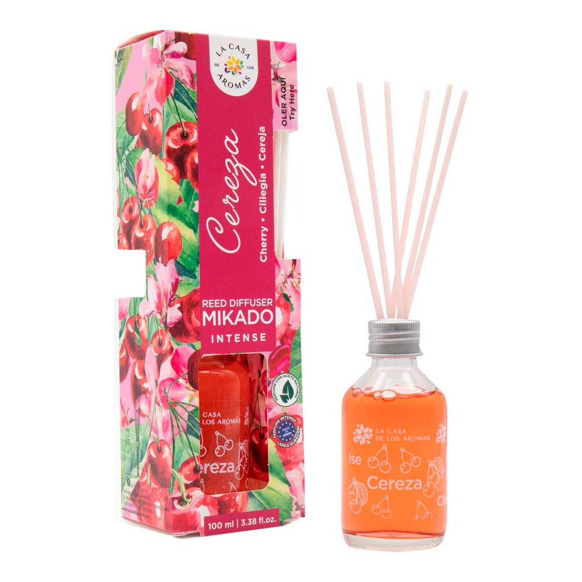 La Casa De Los Aromas Mikado intense patyczki zapachowe wiśnia 100ml