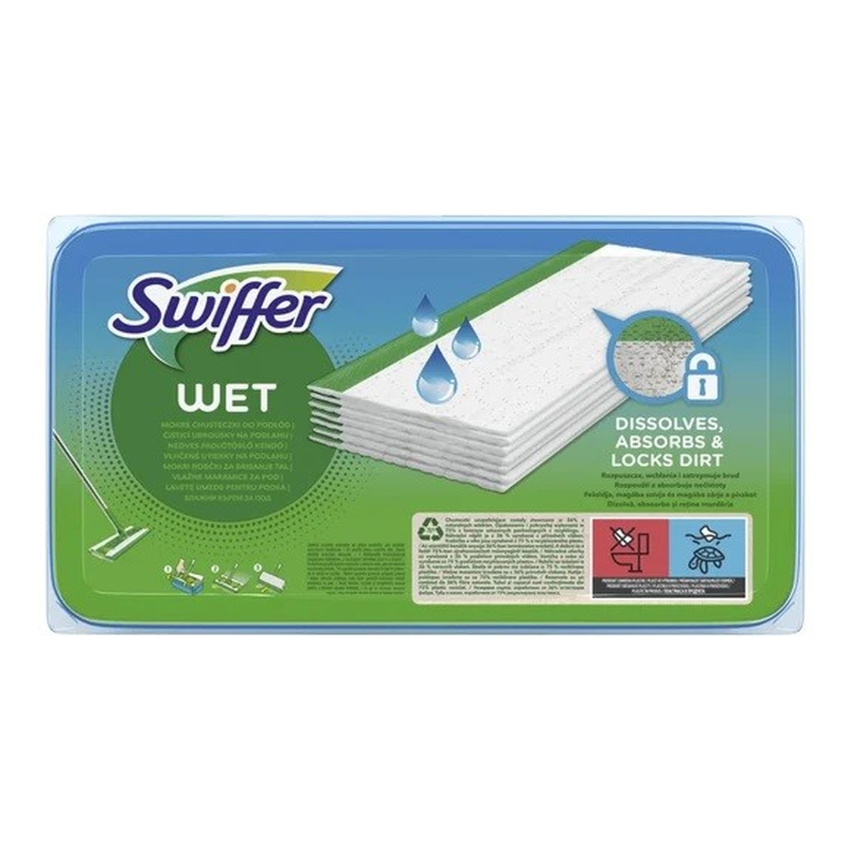 Swiffer Wet Mokre ściereczki do podłogi Citrus 20szt.