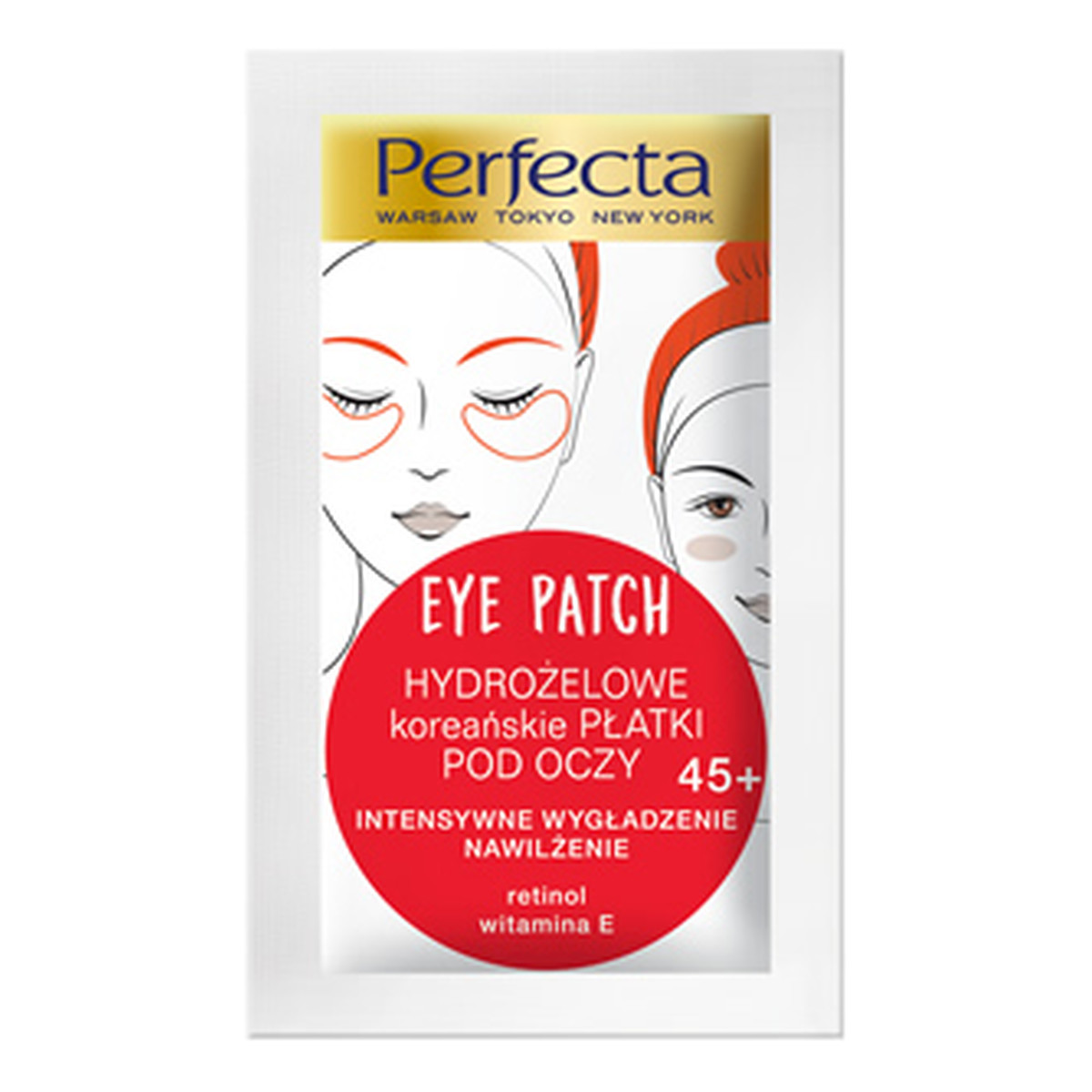 Perfecta Eye Patch 45+ Hydrożelowe Płatki Kolagenowe Pod Oczy Błyskawicznie Wygładzające