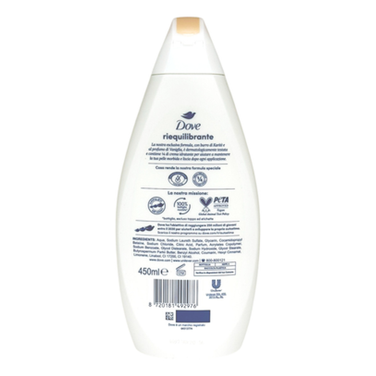 Dove Riequilibrante Płyn do Kąpieli Karite Vaniglia 450ml