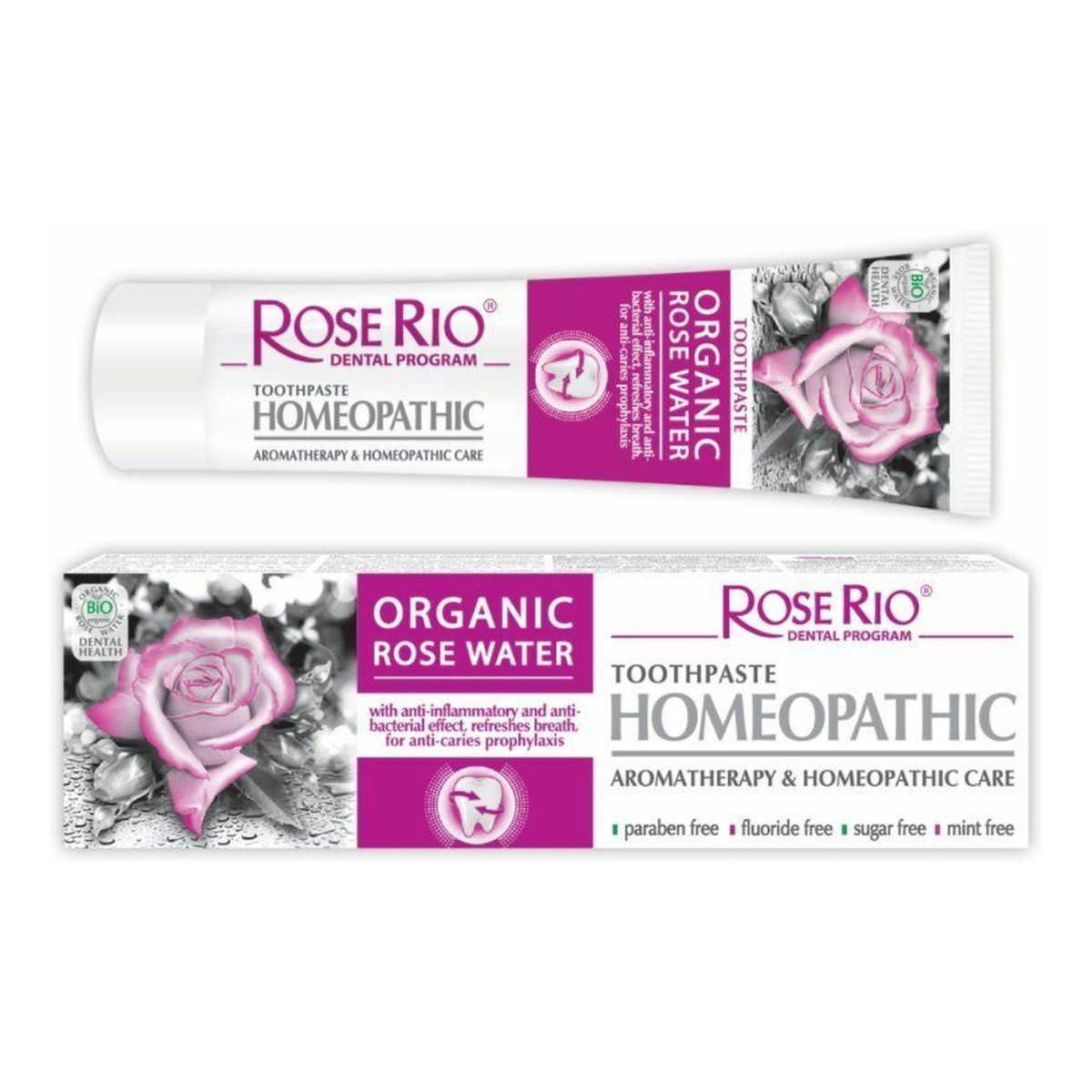STS Cosmetics Rose Rio Homeopathic Homeopatyczna Pasta do zębów 65ml