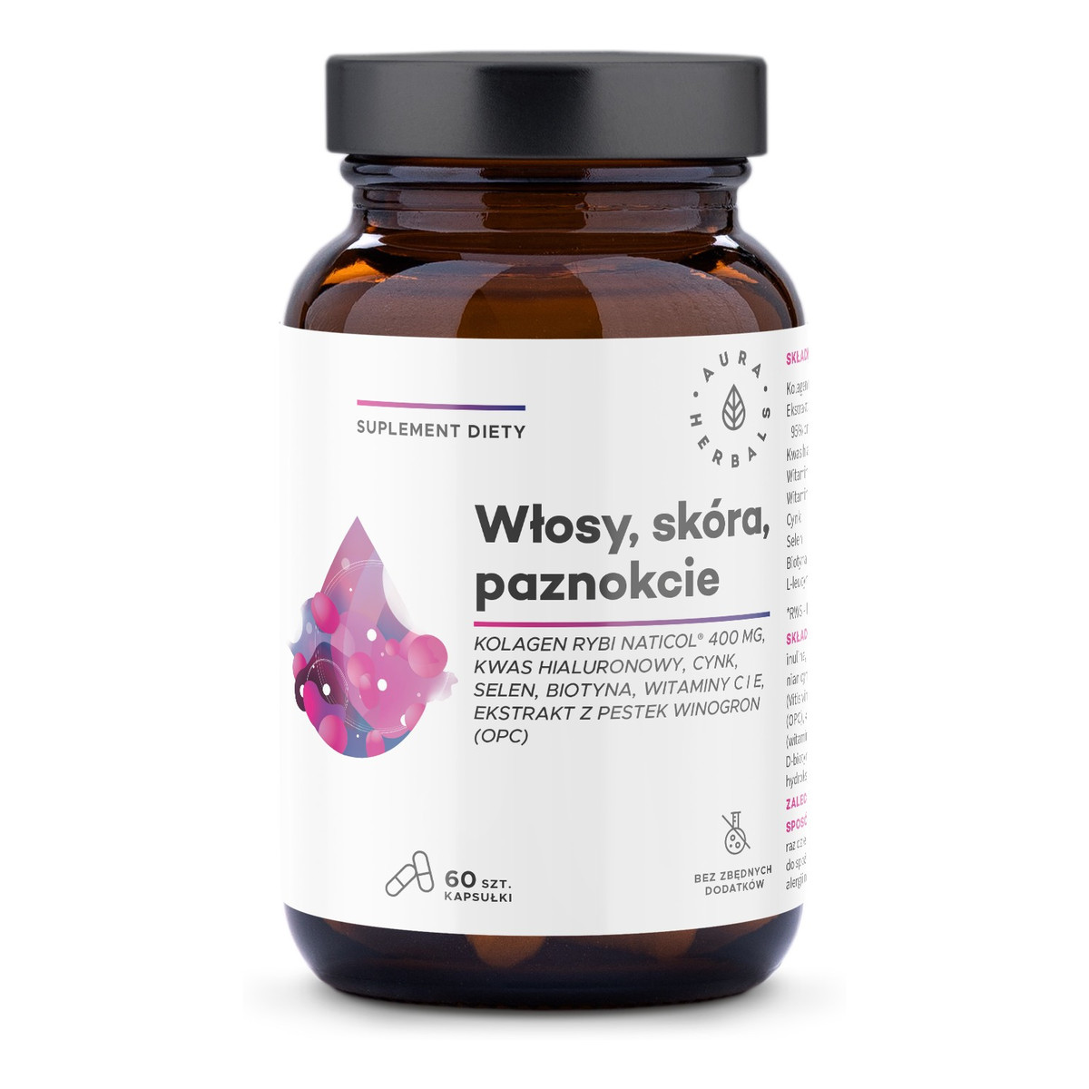 Aura Herbals Kolagen rybi NatiCol suplement diety 400mg