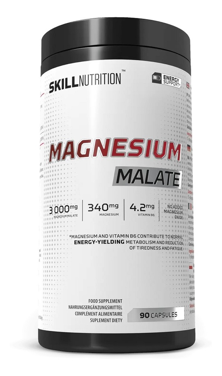 Magnesium malate suplement diety 90 kapsułek