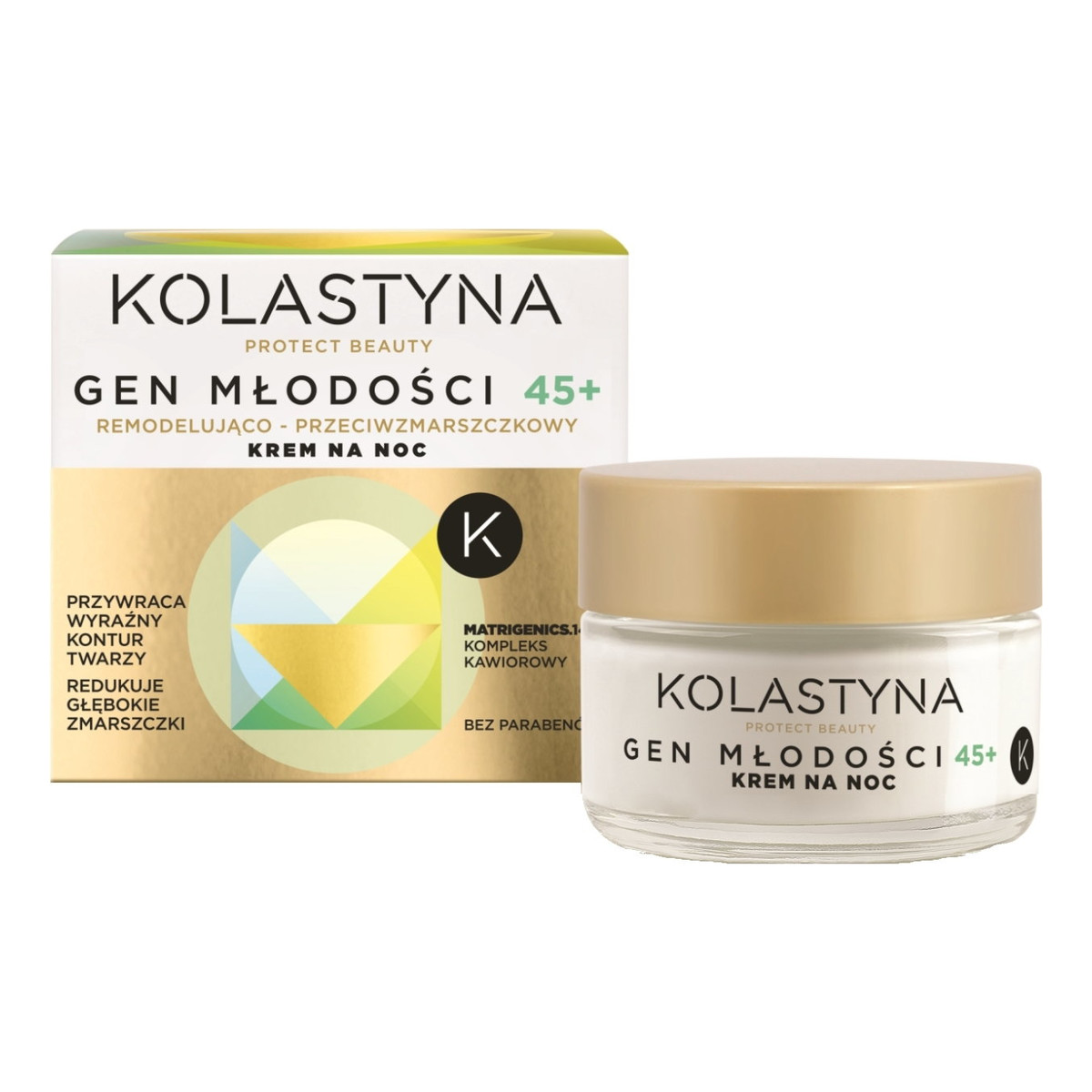 Kolastyna Gen Młodości Remodelująco - Przeciwzmarszczkowy 45+ Krem Do Twarzy Na Noc 50ml