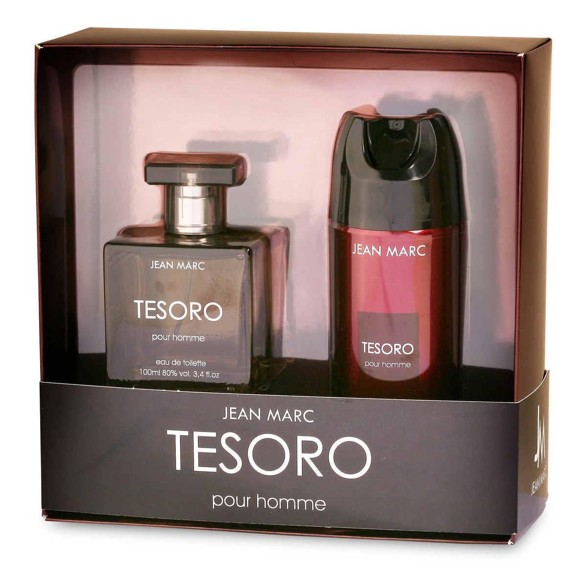 Jean Marc Tesoro Zestaw prezentowy męski - woda toaletowa 100 ml + dezodorant 150 ml