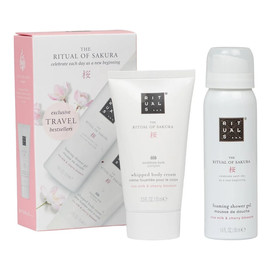 zestaw pianka pod prysznic w żelu 50ml + krem do ciała 70ml