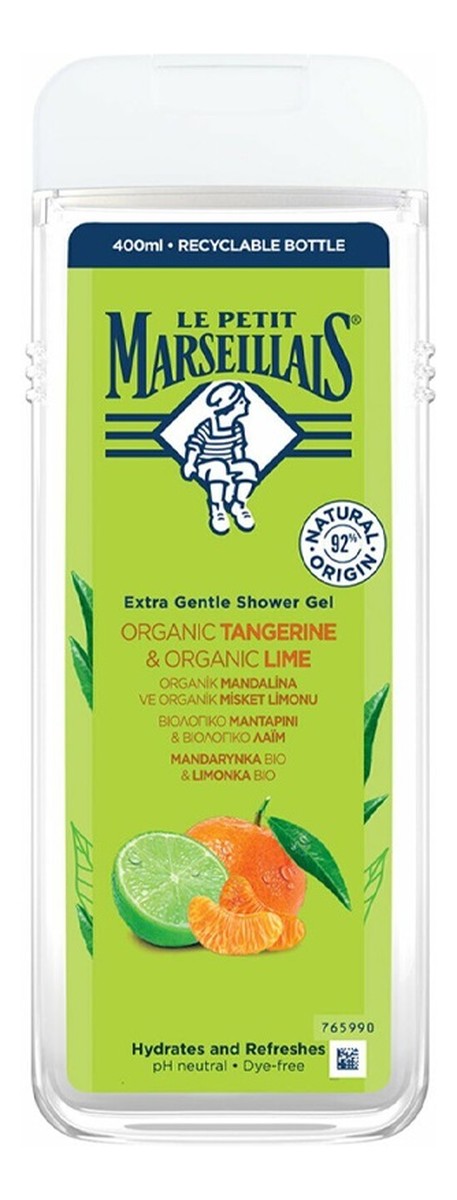 Żel pod prysznic mandarynka bio limonka bio