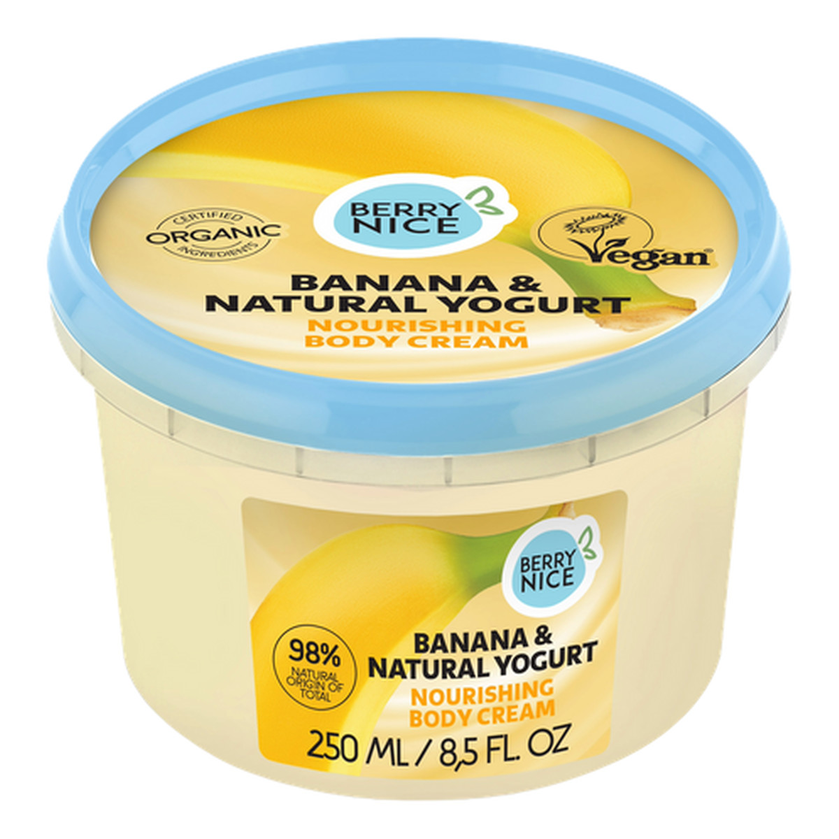 Berry Nice Krem do ciała banan&jogurt 250ml