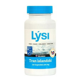 Tran islandzki 500mg suplement diety 120 kapsułek