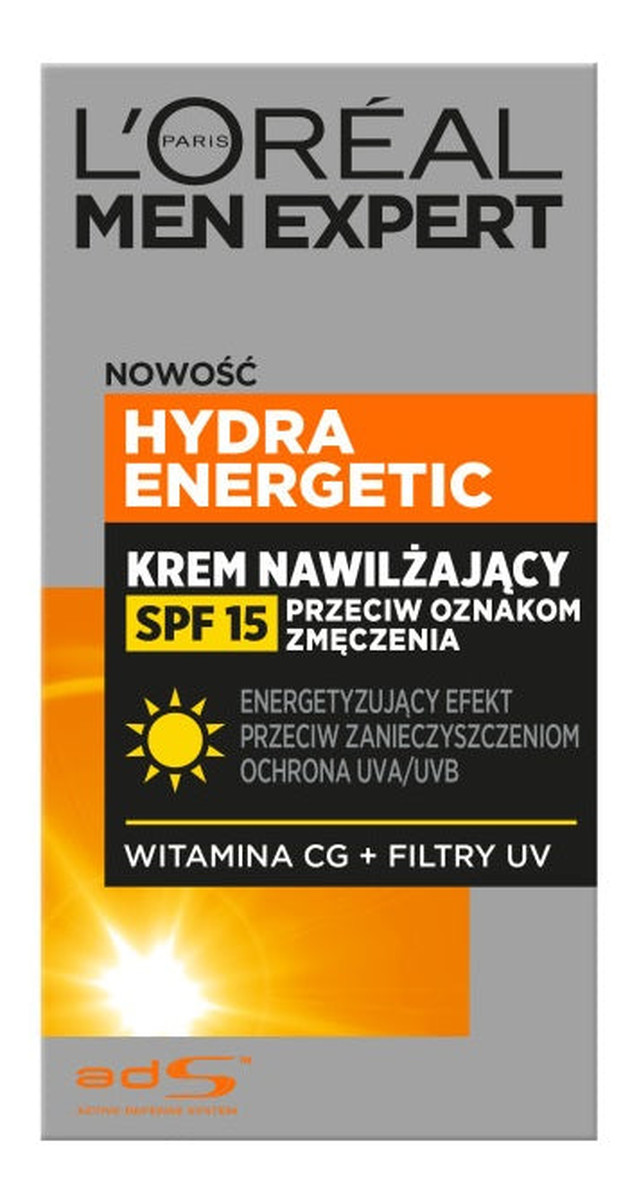 Hydra Energetic Krem nawilżający przeciw oznakom zmęczenia SPF15