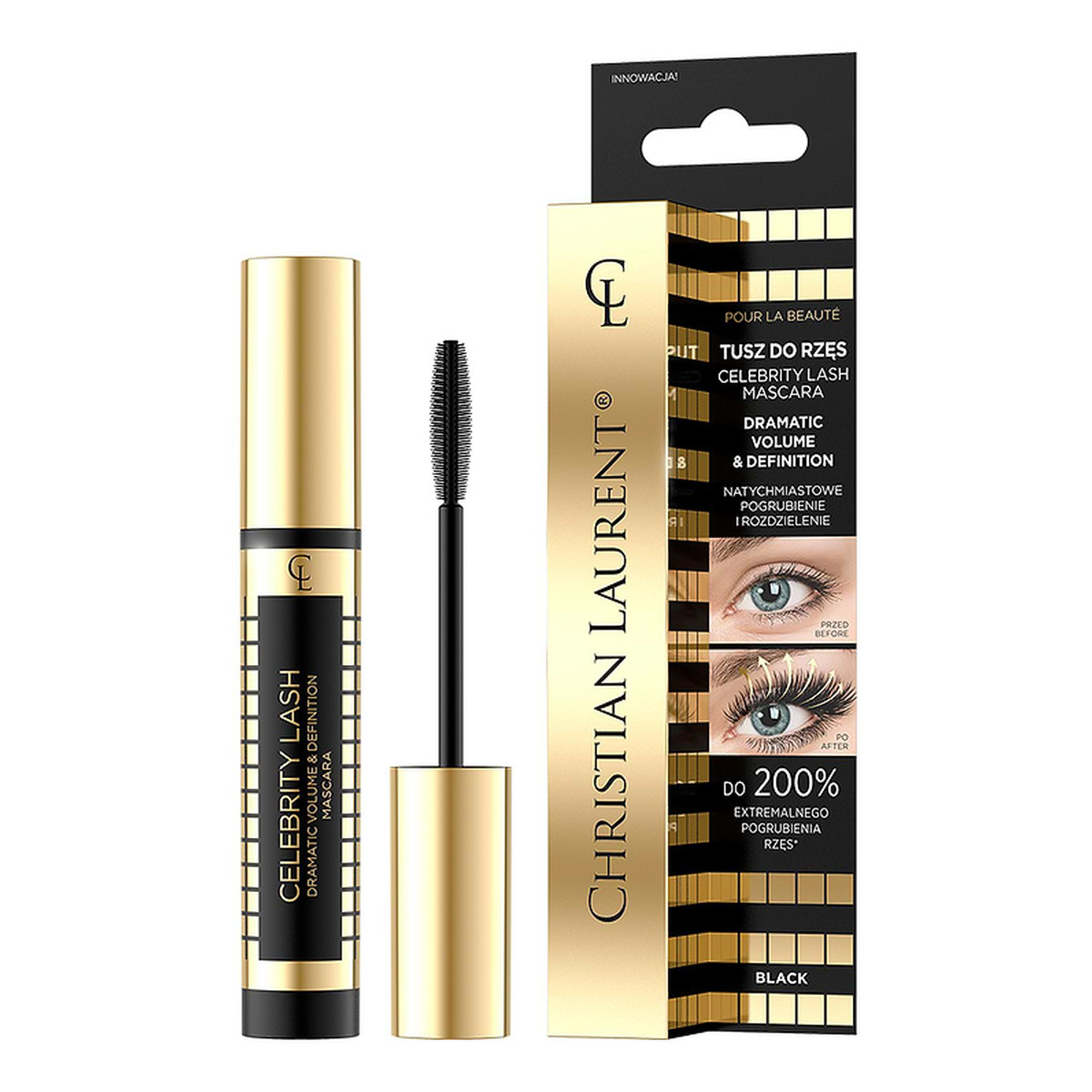 Christian Laurent Natychmiastowe Pogrubienie i Rozdzielenie Tusz do rzęs Celebrity Lash 7ml