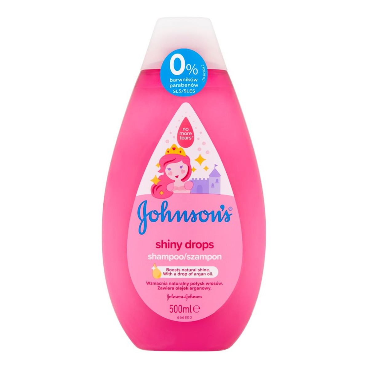 Johnson & Johnson Baby Shiny Drops Szampon do włosów dla dzieci 500ml