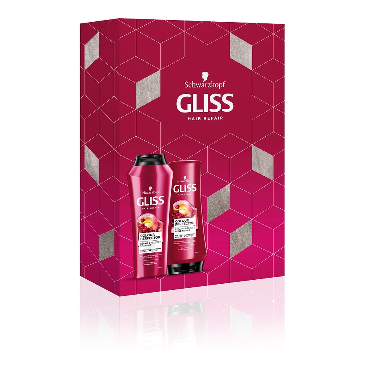 Gliss Zestaw prezentowy Colour Perfector Szampon do włosów 250 ml + Odżywka do włosów 200ml