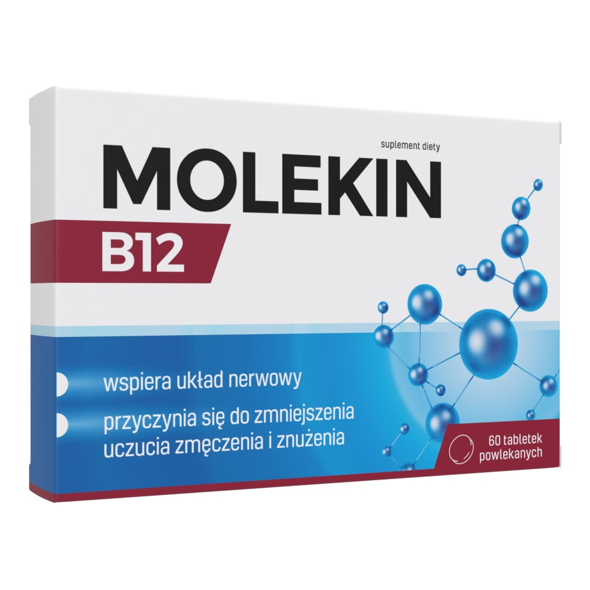 Molekin B12 Tabletki Powlekane Suplement Diety 60 tabletek powlekanych