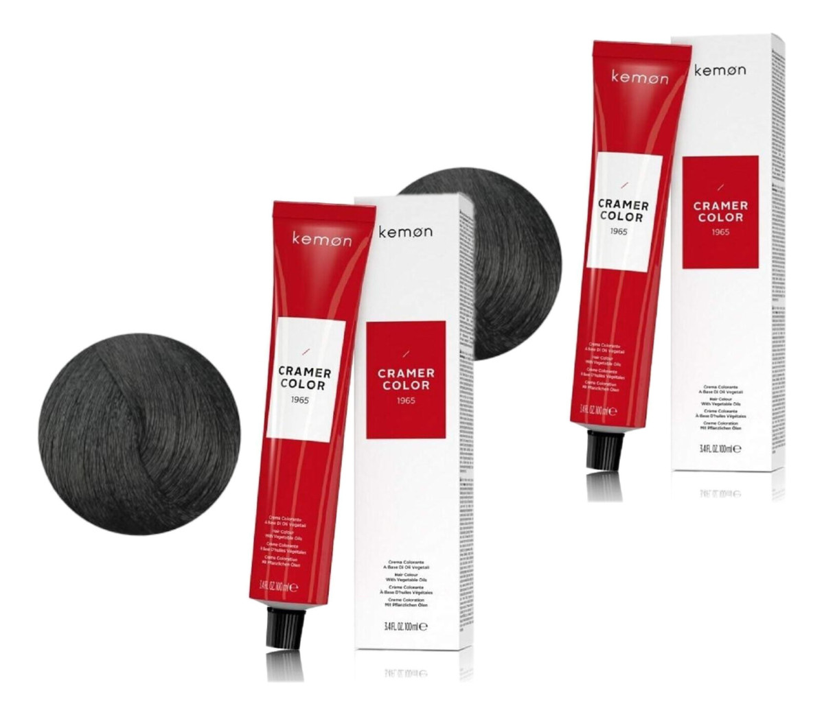 Kremowa farba do włosów z olejem kokosowym Black (1) 2szt.x100ml