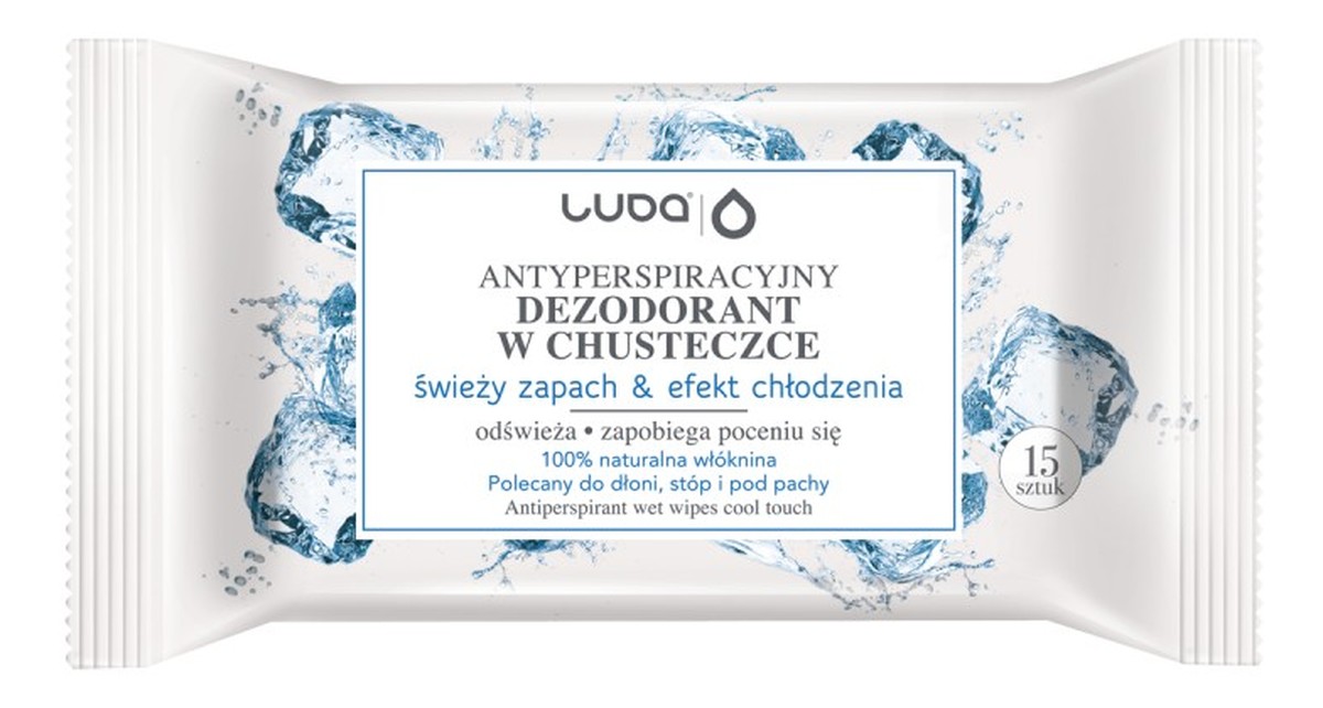 Antyperspiracyjne chusteczki 15szt