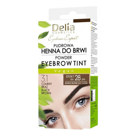 Eyebrow expert pudrowa henna do brwi 3.1 czarny brąz